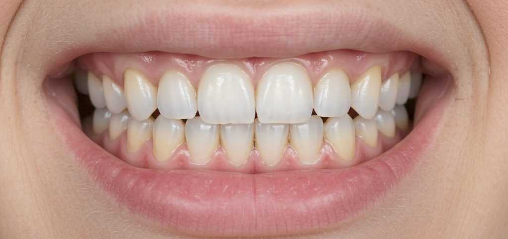 Crown restoration on a broken tooth